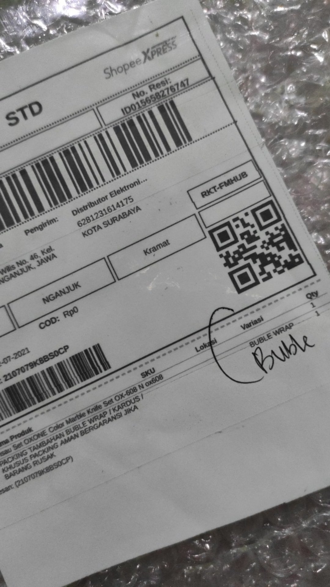 Pisau Set Oxone Color Marble Knife Set Ox-608 N