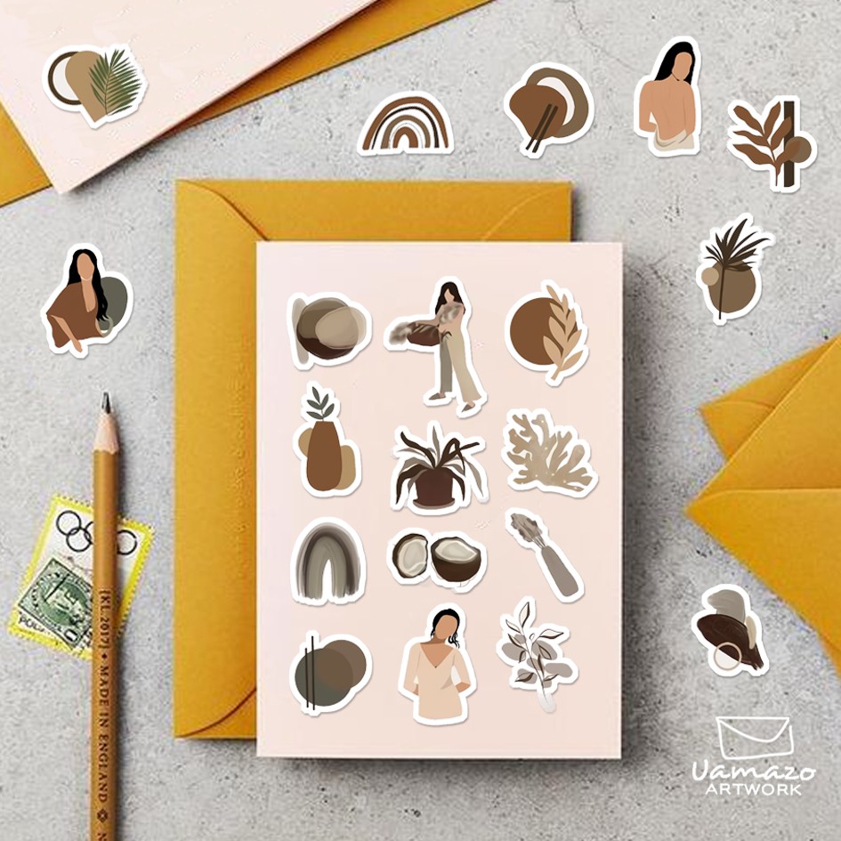 

Sticker Tumblr / Boho Ladies / Sticker Pack / Sticker Lucu / Sticker Aesthetic / Sticker Scrapbook