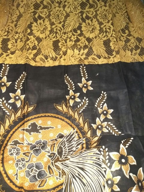 Couple Batik Hem Batik Dress Kombinasi Brokat Motif Tenun Terbaru Asli Pekalongan 29