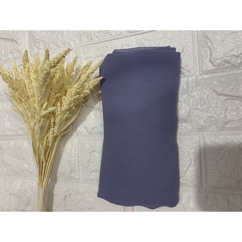 selendang sifon cref warna buah naga-Abu2