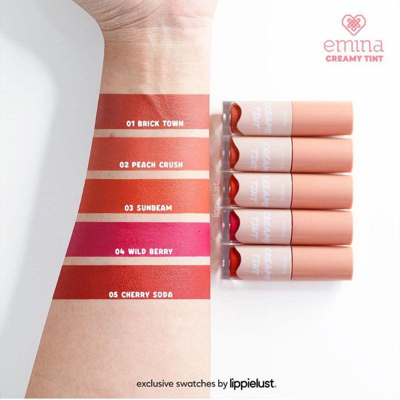 Emina Creamy Tint BPOM Lipstik Emina Creamy Tint Lipcream Emina Creamy Tint Kosmetik Bibir