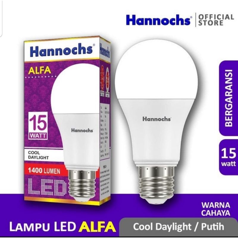 Hannochs Alfa 15 Watt 15w Cahaya Putih