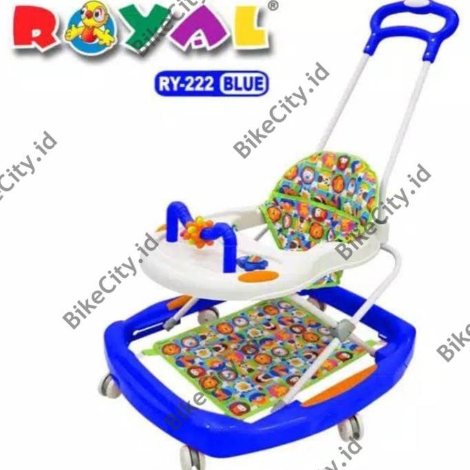 Baby Walker Royal/ Alat Bantu Jalan Bayi Ry 222 (Biru) Yourstoredaily