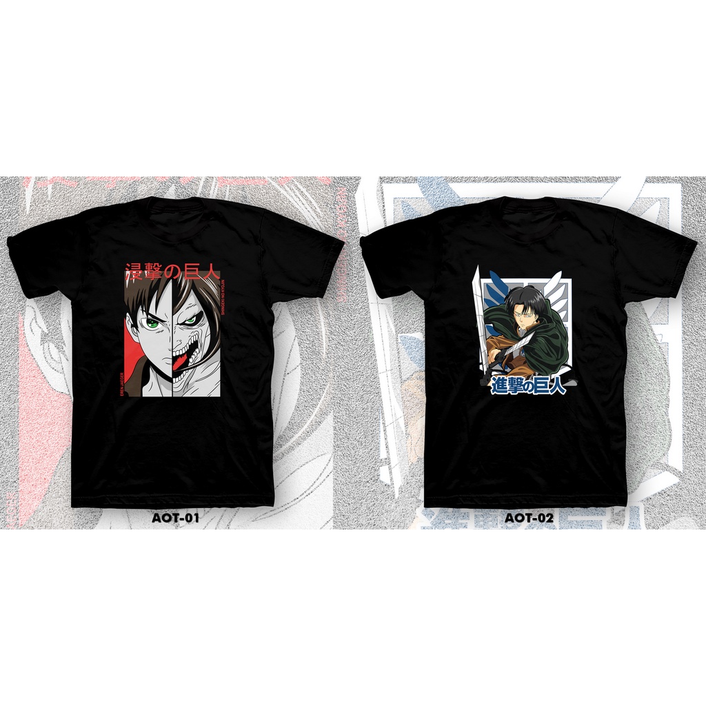 KAOS / TSHIRT 24s - ANIME/MANGA ATTACK ON TITAN .01