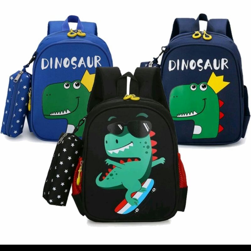 Tas Ransel Sekolah Tk - Sd - Dinosaur