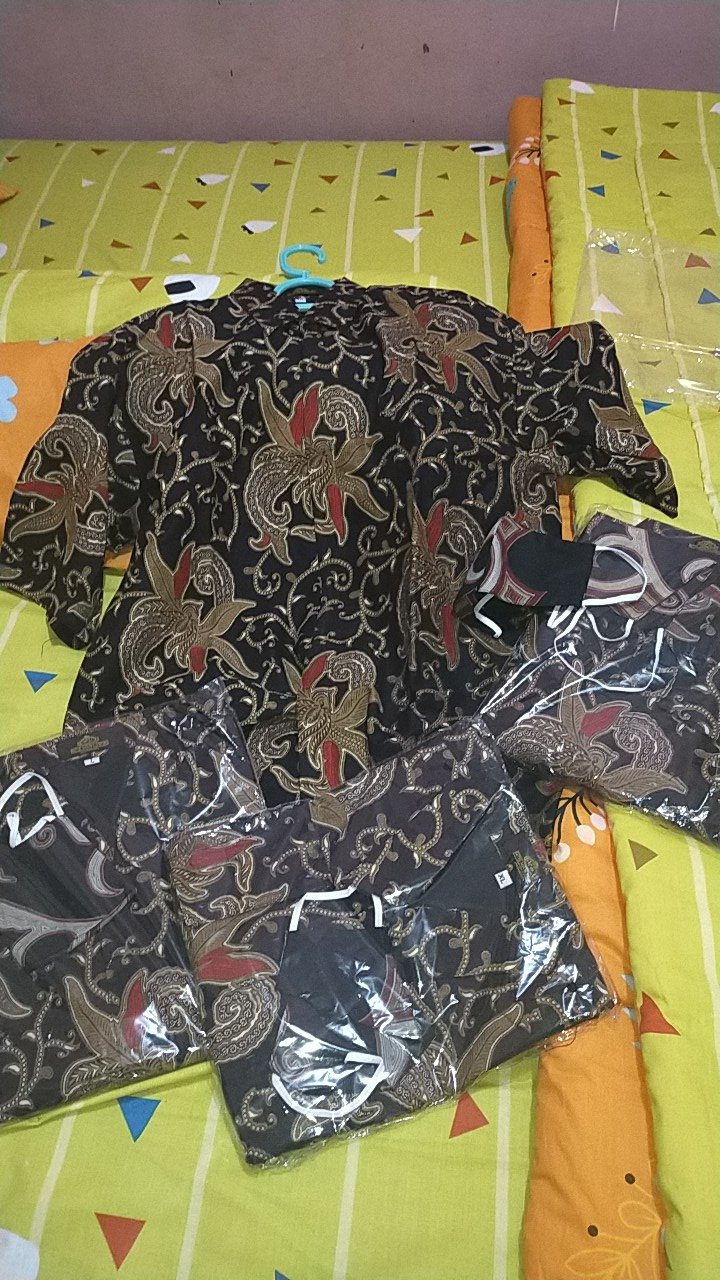 Kembang Lombok Kemeja Batik Pria Modern Batik Pria Kantor Bso Official Lengan Panjang