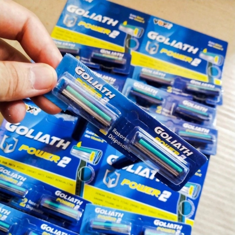 Alat Cukur Kumis dan Jenggot Biru 2 Mata Pisau Shavers Cukuran Bulu TY068 RO3