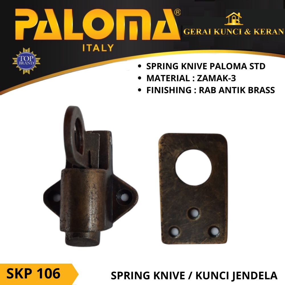 Spring Knive PALOMA SKP 106 STANDARD RAB | Kunci Jendela | Knip