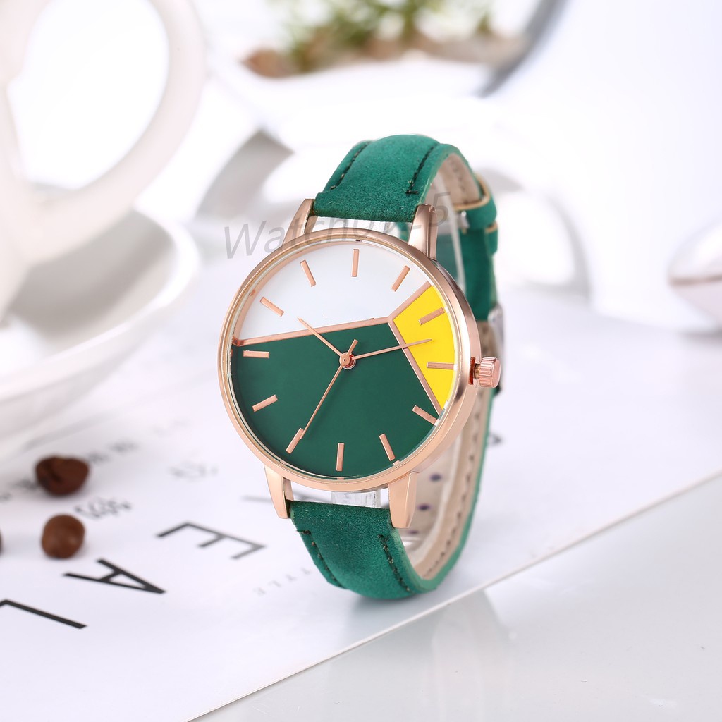 ✅[COD] Jam Tangan Wanita Kulit Simple Tahan Air Murah 8 Warna Import Terbaru