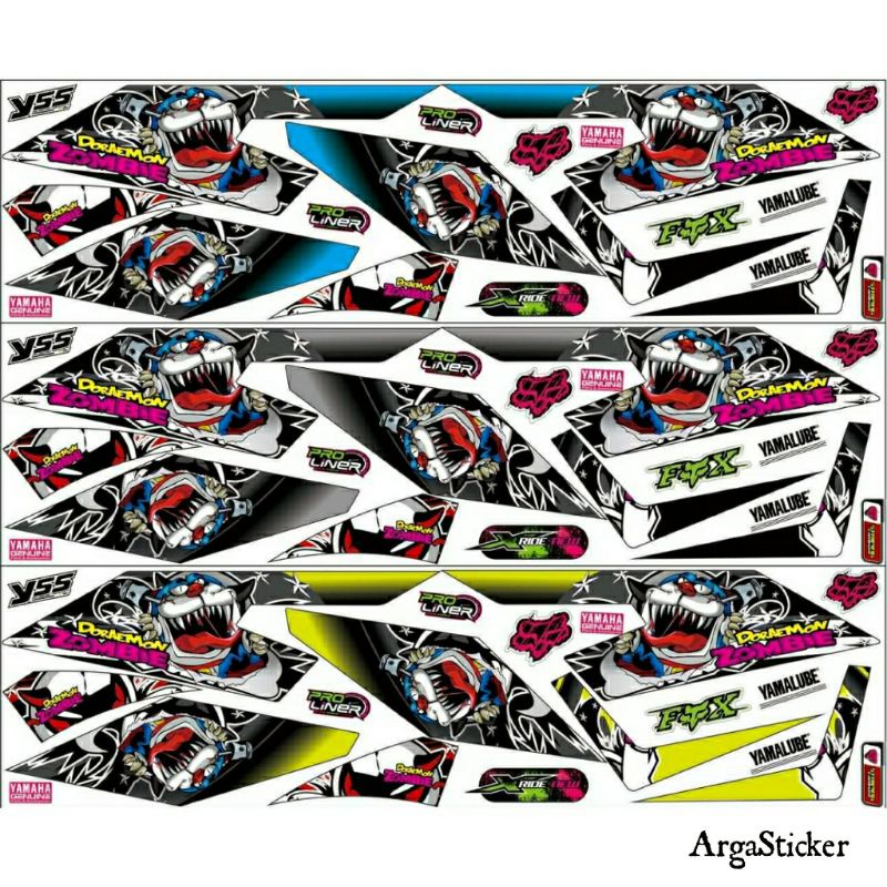 Stiker Motor X ride 125 Striping X ride 125 Variasi Sticker Motor