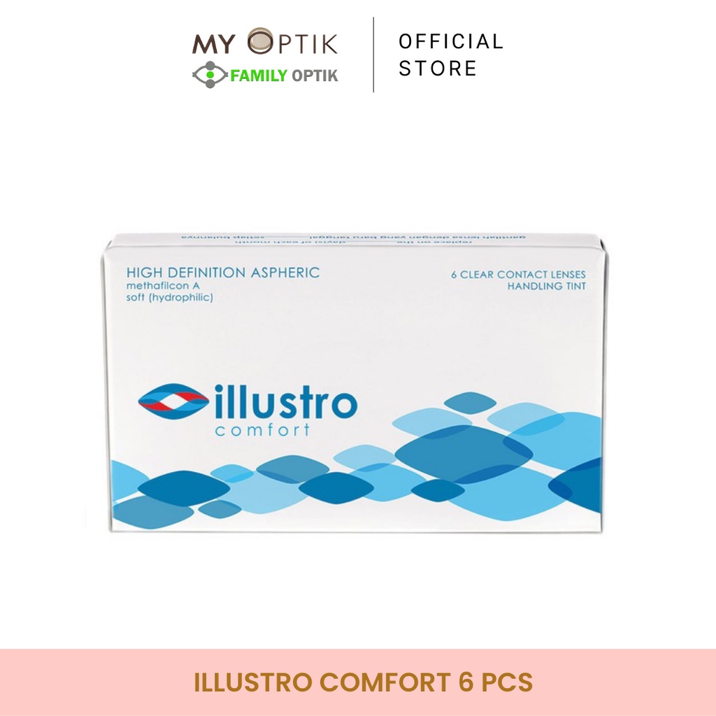 Illustro Comfort monthly 3 pasang Softlens bening