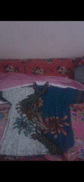 Seno Jarum Kemeja Batik Pria Baju Batik Pria Lengan Pendek Model Reguler Coklat Kopi M L Xl