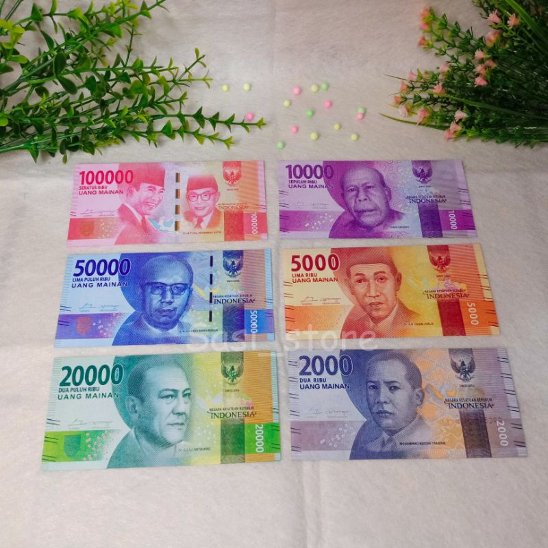 10lembar Uang mahar,  uang mainan mirip asli