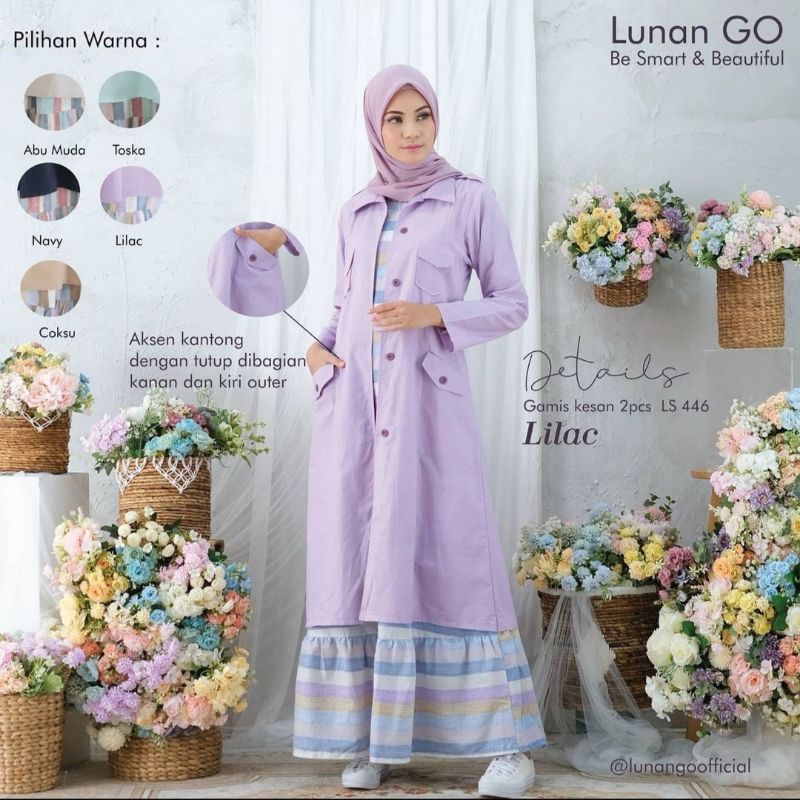 gamis lunan go ori terbaru