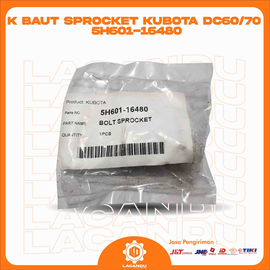 BOLT SPROCKET 5H601-16480 DC 60/70 KUBOTA for COMBINE HARVESTER LACANDU PART
