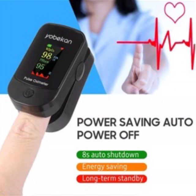 Yobekan Fingertip Pulse oximeter-alat ukur detak jantung dan kadar oksigen