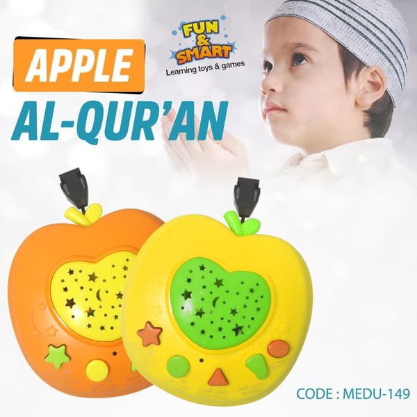 [COD] APPLE QURAN MAINAN ISLAMI ANAK Dilengkapi Bacaan Doa Hafalan Edukasi Anak Al Quran Proyektor