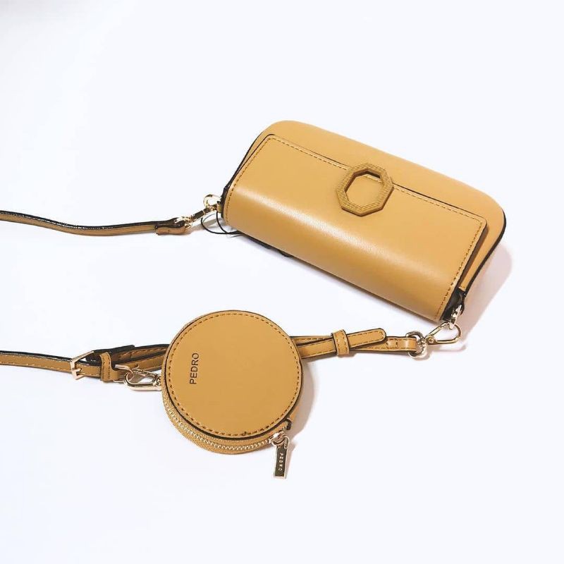 HOBO FROM PEDRO (PEDRO LEATHER SHOULDER HOBO) YELLOW || ON SALE