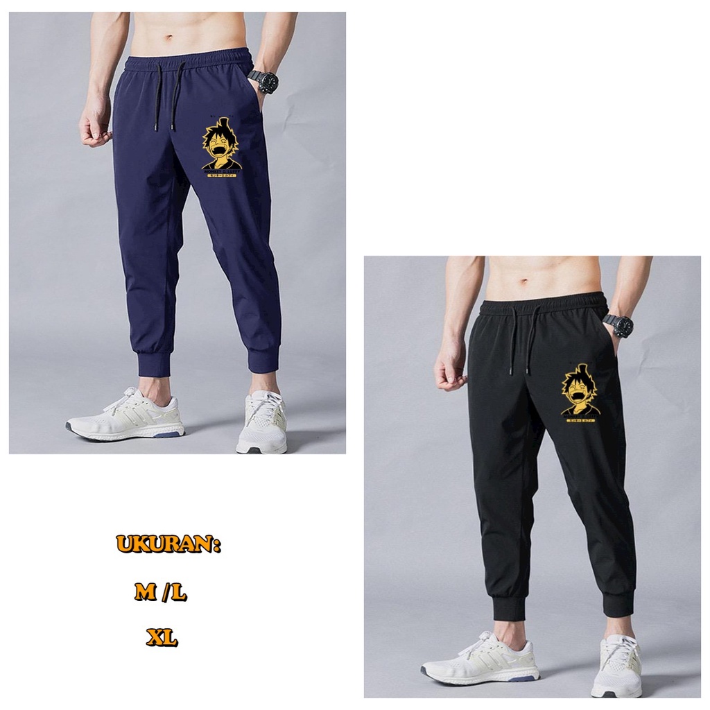 ALIPIO FASHION - JOGGER MUGIWARA ONEPIECE / jogger pria / celana panjang / terbaru / keren / santai