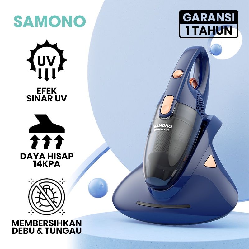 Samono SW-TMPB14 2 in 1 Mite Predator Vacuum Cleaner Debu dan Tungau Efek Sinar UV