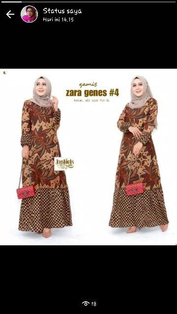 Terlaris Serut Genes Jelita Tunic Navbor Yelbor Whitbor Creambor Tunik Batik Modern Hrb030 D