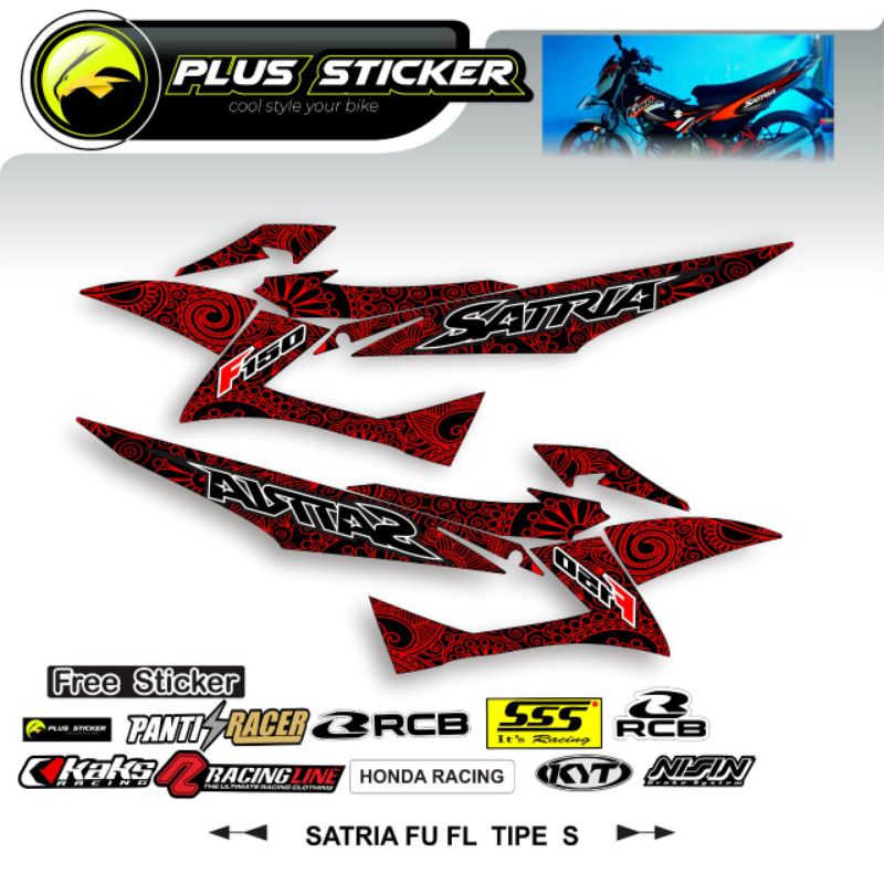 Stripping Suzuki Satria Fu FL Sayap S/Stripping Satria Fu 2013-2015 Tipe S
