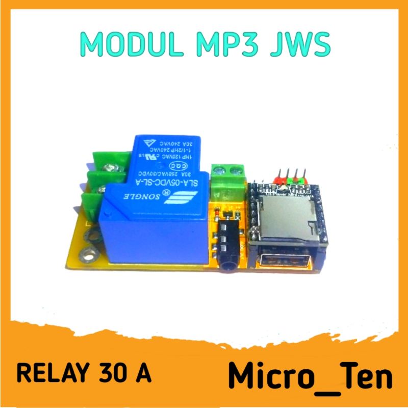 Modul Mp3 Jws Auto Tartil Relay 30 Amper