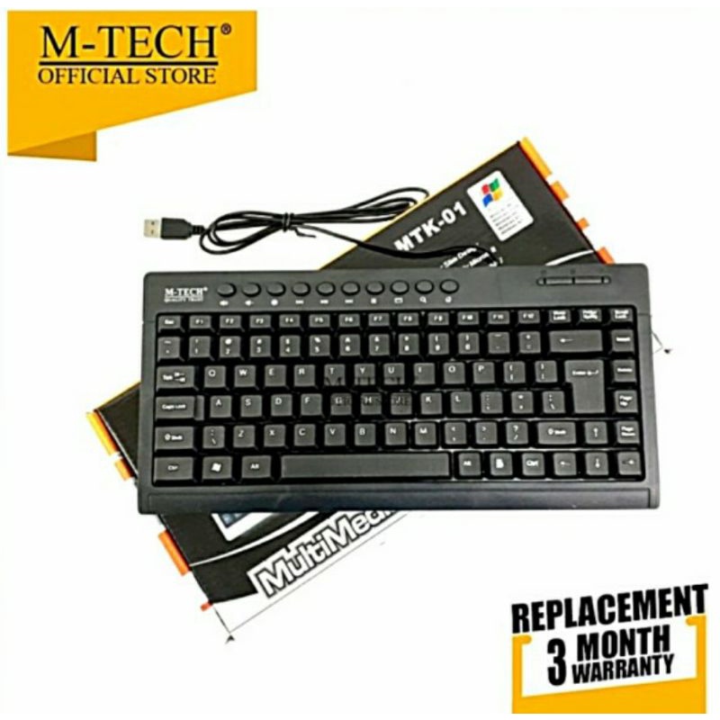 M-Tech Original Keyboard PC Laptop Mini Multimedia MTK 01