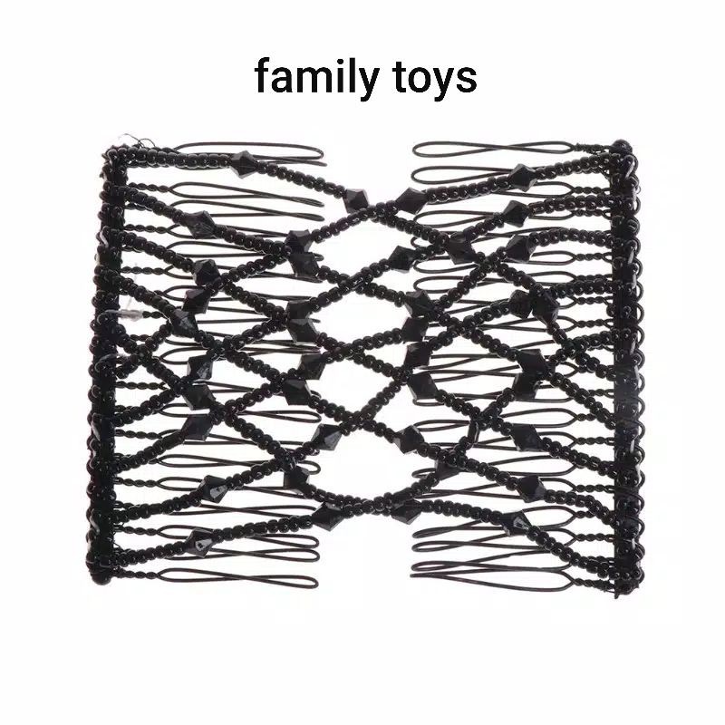 family games Klip magic sisir sirkam rambut manik elastis hairdini metal