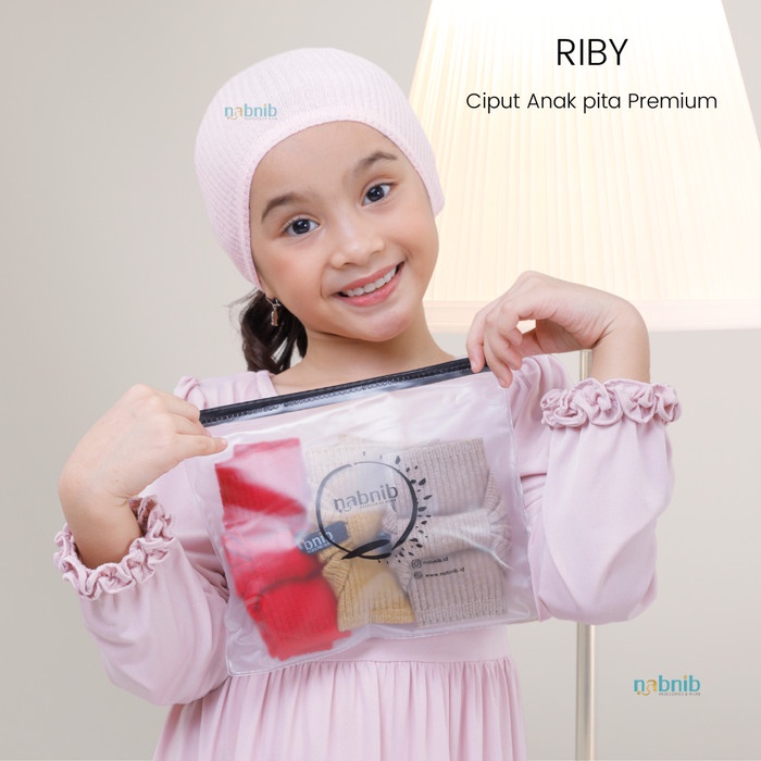 Produk Eksklusif nabnib - Ciput Anak RIBY ciput bandana rajut pita premium for kids - Merah Diskon