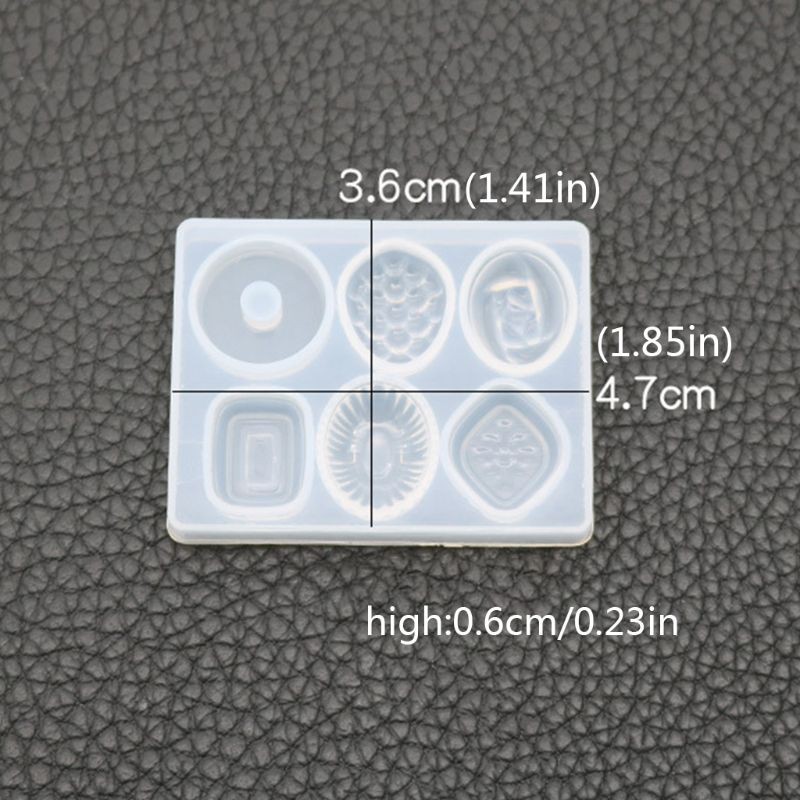Cetakan Kristal Epoxy Uv Resin Bahan Silikon Untuk Anting / Permen
