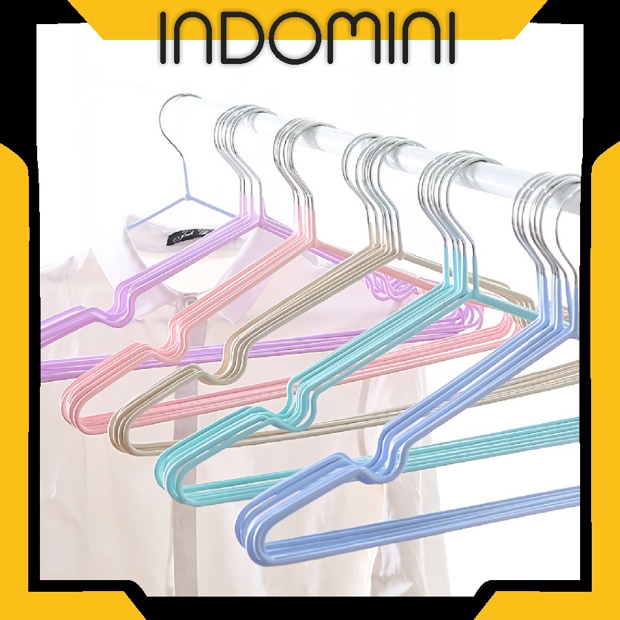 INDOMINI R427 New Hanger Logam Gantungan Baju Celana Pakaian