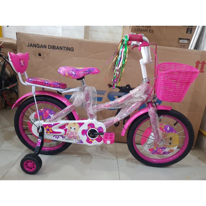 Sepeda Anak Sepeda Mini 16 inch PLATINUM ( PINK )