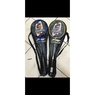 RAKET Li-Ning CARBON+tas+grip+senar