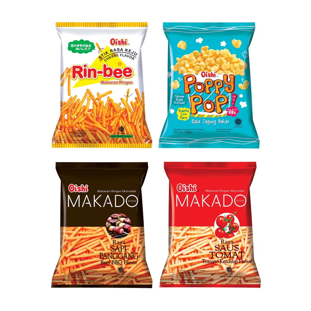 

Oishi Rin-Bee / Makado / Poppy Pop 60gr (4 Varian)