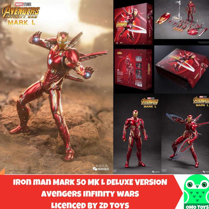 Marvel ZD Toys Ironman Mark 50 iron man MK L Deluxe Infinity Wars Ori