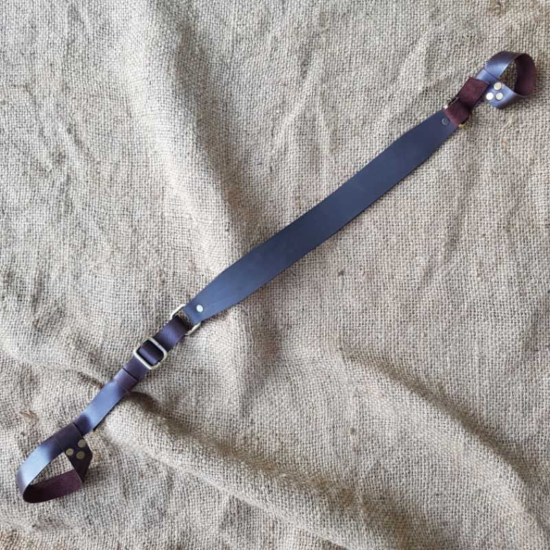 TALI SANDANG KULIT SAPI ASLI JERAT SWIVEL UNCLE MIKE SENAPAN ANGIN PCP