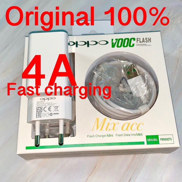 CHARGER OPPO 4A FAST CHARGING VOOC FLASH ORIGINAL 100% AK779GB ~ AS0490