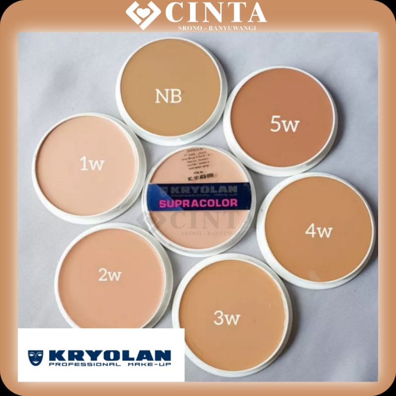 ❤CINTA❤Kryolan [Asli] Supracolor Foundation (Alas Bedak) 15 ml