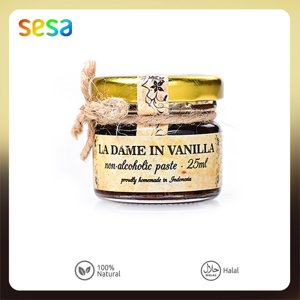 

LA DAME IN VANILLA Vanilla Bean Paste 25ml - Homemad NON-ALCOHOLIC