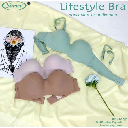 BH SOREX 267 BRA WANITA KEMBEN SEAMLES KAWAT