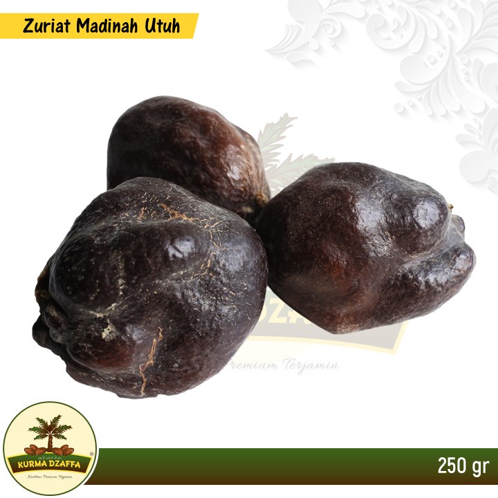 

Buah Zuriat Madinah Utuh/Zuriyat/Doum Hitam Pekat Promil 250 gr
