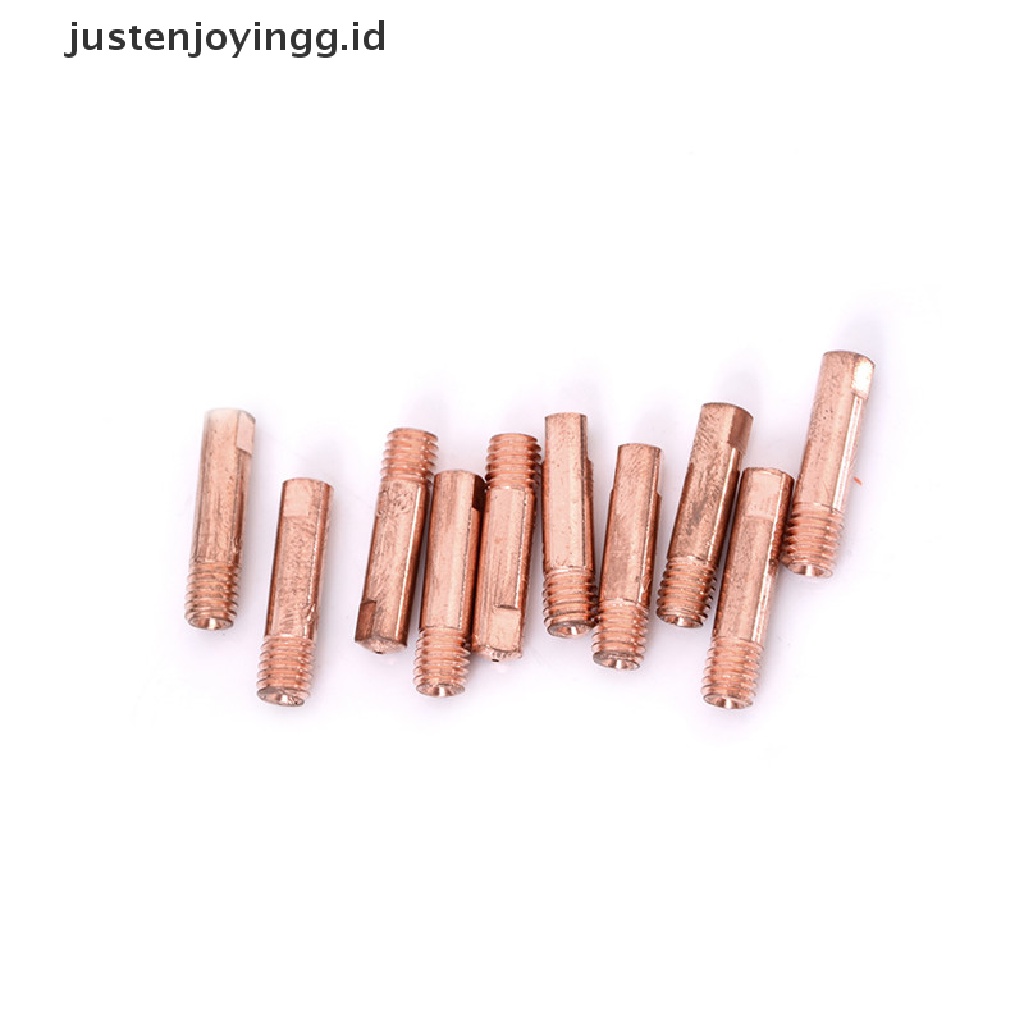 10pcs Nozzle Gas 15AK-0.8mm Mig Mag Welding Torch Warna Emas