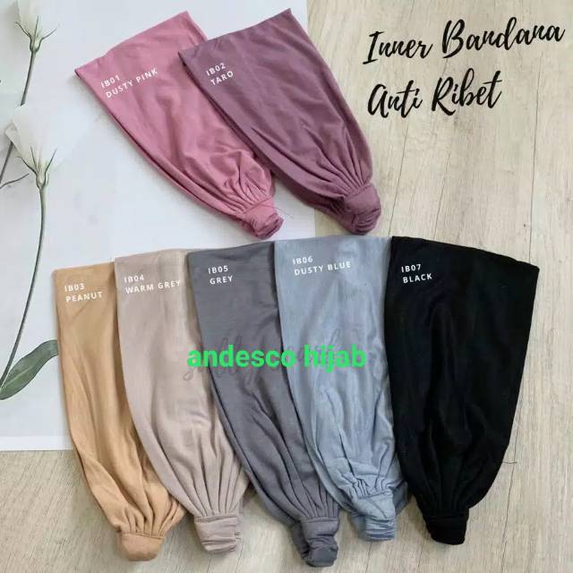 CIPUT BANDANA KARET KAOS/ INNER BANDANA KAOS RAYON