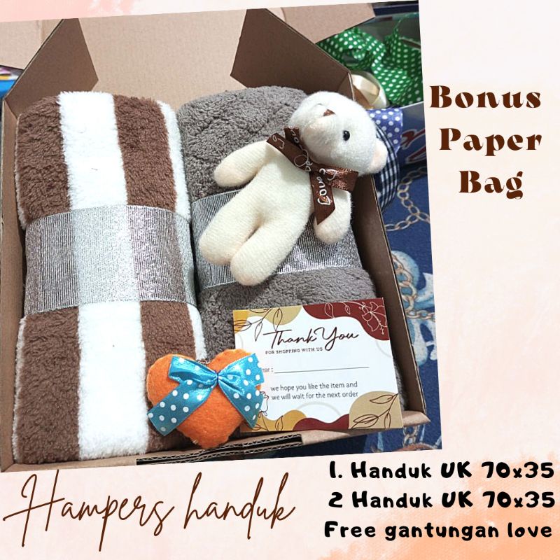 Kado pernikahan/hampers wedding/hampers handuk/Hampers pernikahan giftbox