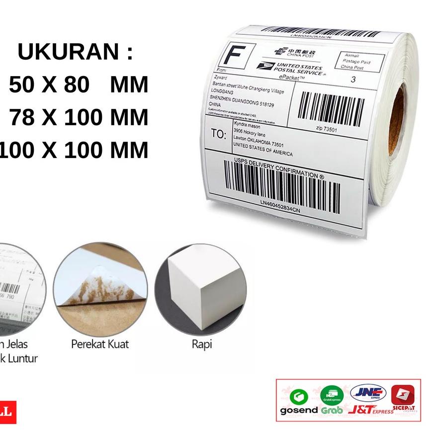 

Pasti Ada Thermal Direct Label/Kertas Thermal Label Bare/Kertas Label Stiker Blueprint - ROLL,
