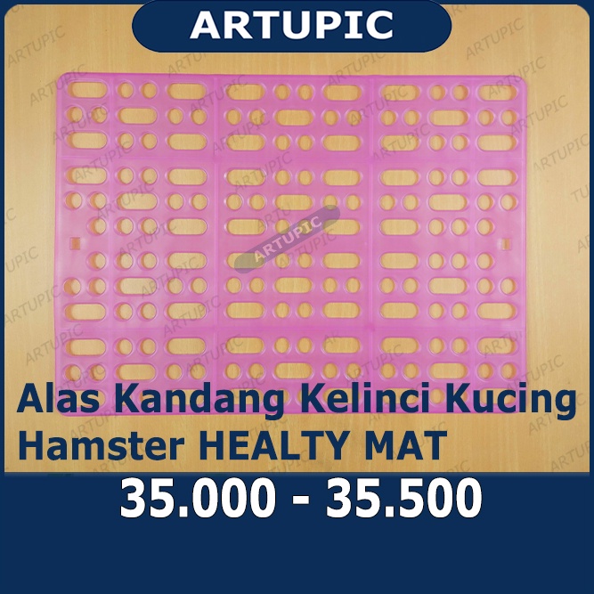 Alas Lantai Kelinci HEALTY MAT pijakan kaki kandang Kucing Hamster Kelinci Rabbit Floor plastik