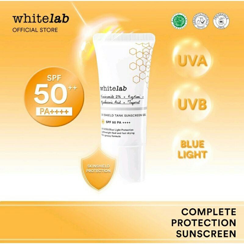 Tabir Surya/Sunscreen Sunskrin Sanscren Sanskrin Sanscrin Whitelab IV Shield Tank Gel Spf 50++ Pa+++