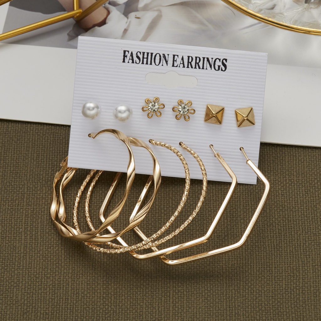 Butterfly Set Anting Tusuk + Kalung Rantai Desain Kupu-Kupu / Capung / Hati Hollow Hias Mutiara + Berlian Untuk Wanita