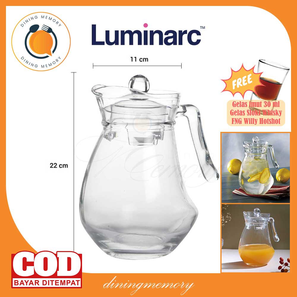 Luminarc Teko Wavy Water Jug 1300ml